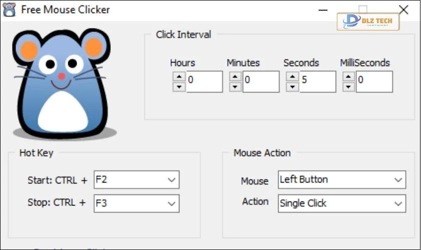Phần mềm Free Mouse Clicker