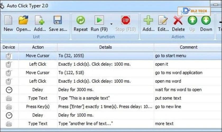 Phần mềm Auto Click Typer