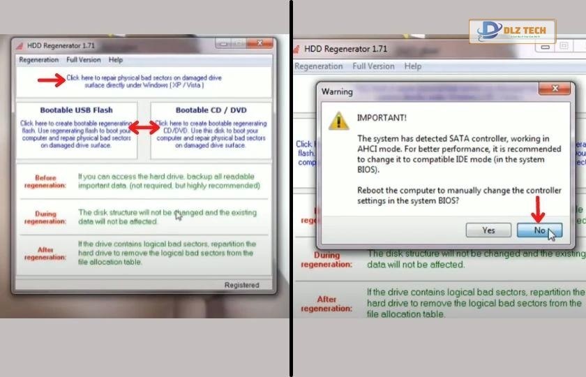 Sửa Bad Sector bằng phần mềm HDD Regenerator Pro