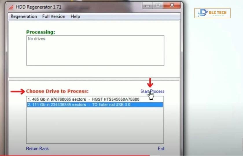 Sửa Bad Sector bằng phần mềm HDD Regenerator Pro