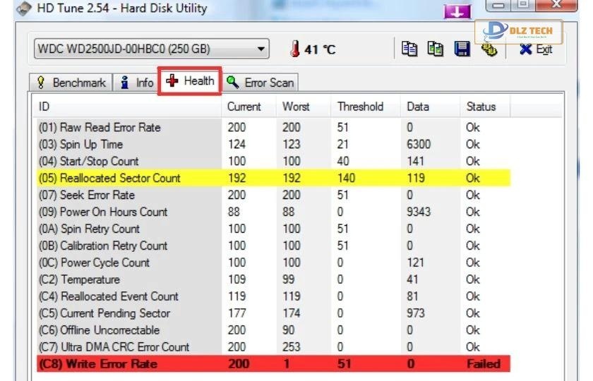 Phần mềm kiểm tra, sửa bad ổ cứng bằng HDTune