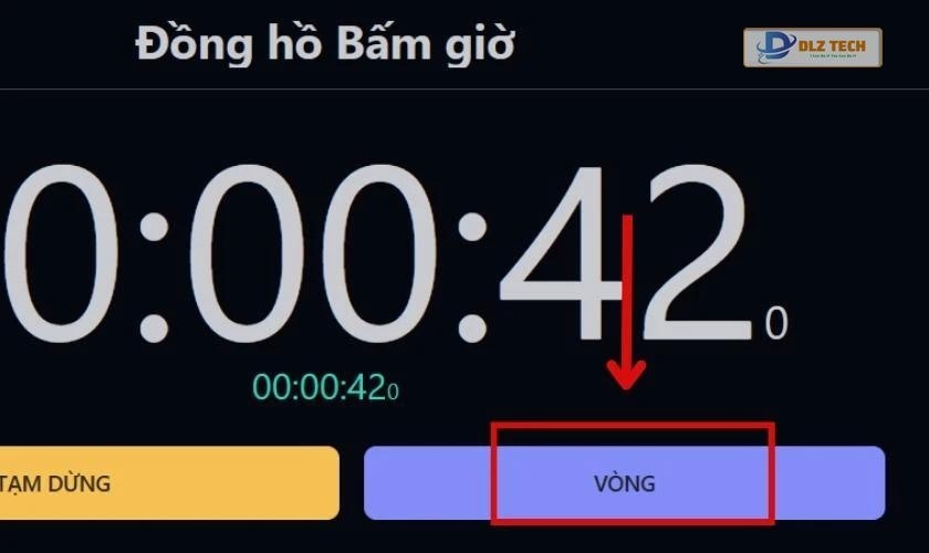 Kết thúc bấm giờ