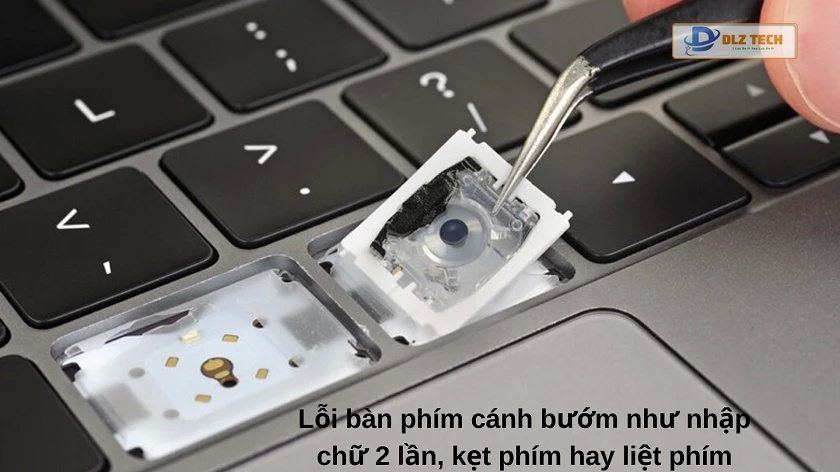 lỗi trên bàn phím cánh bướm macbook