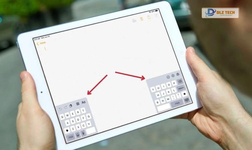Bàn phím iPad bị thu nhỏ là gì