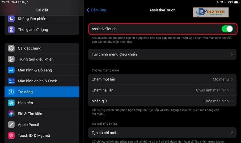Hướng dẫn thiết lập ở Cài đặt