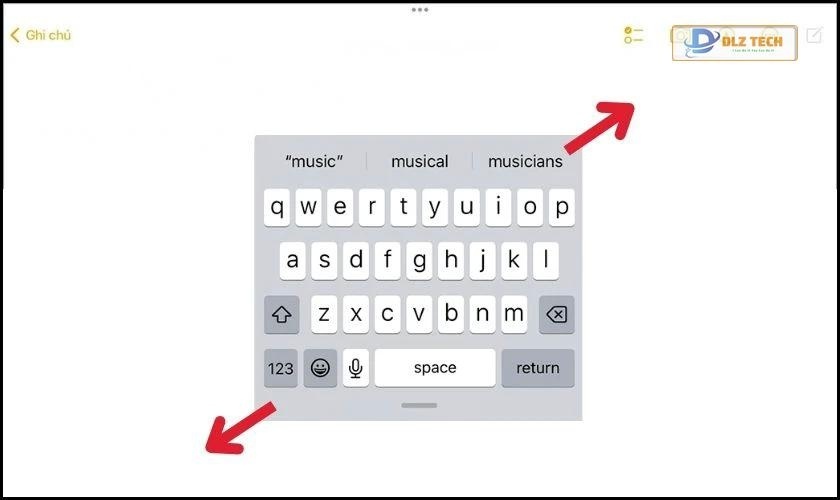 Khôi phục bàn phím nổi về mặc định