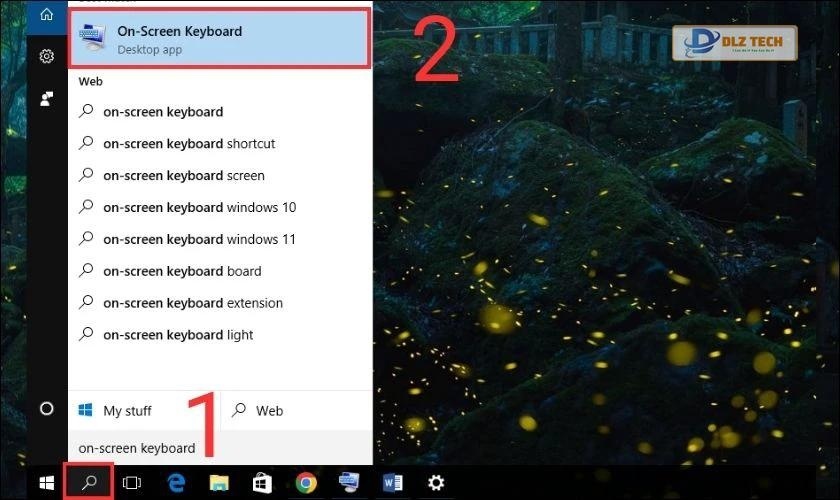 Sử dụng bàn phím ảo tiếng Hàn