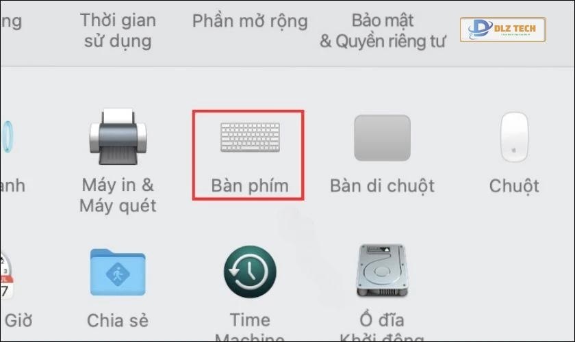 Bàn phím trong macOS