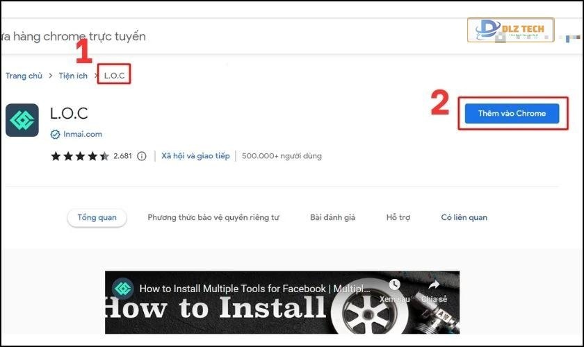Dùng tiện ích Multiple Tools for Facebook trên Chrome
