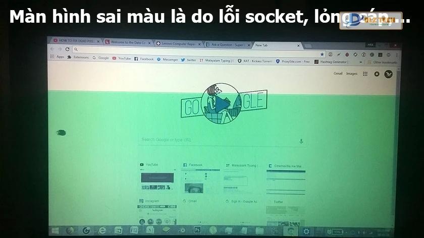 Nguyên nhân nào khiến màn hình laptop bị mất màu, sai màu