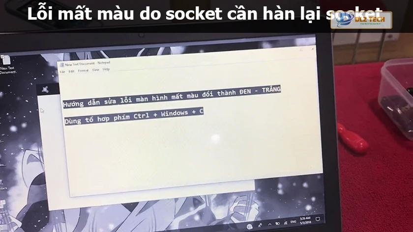 Hướng dẫn cách sửa màn hình laptop bi mất màu