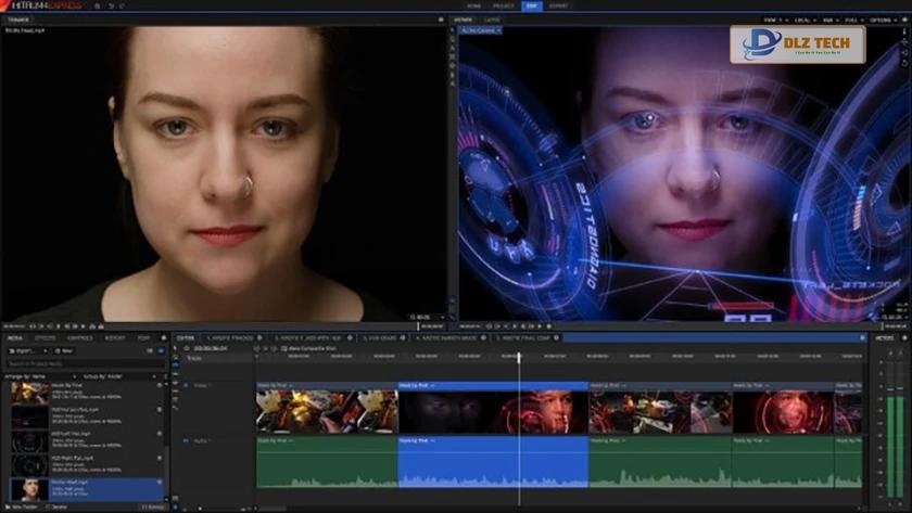 Phần mềm edit video HitFilm Express