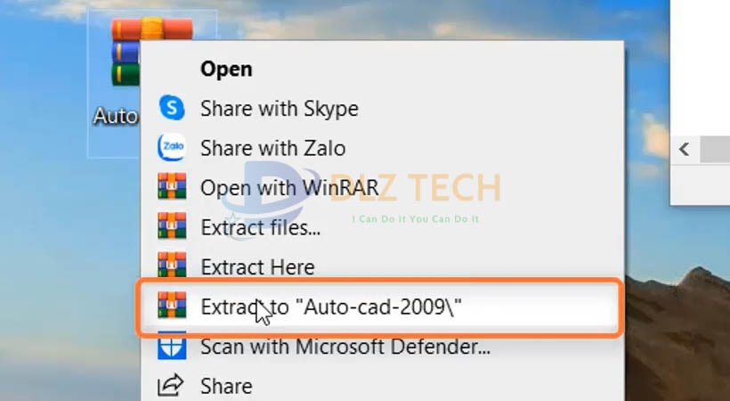 cài Autocad 2009.