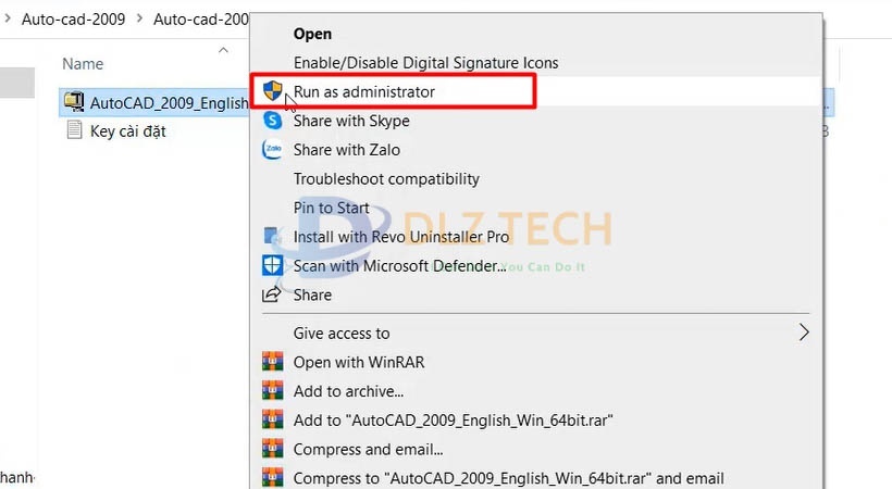 cài Autocad 2009