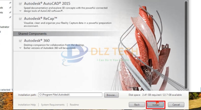 Tiếp tục chọn Install