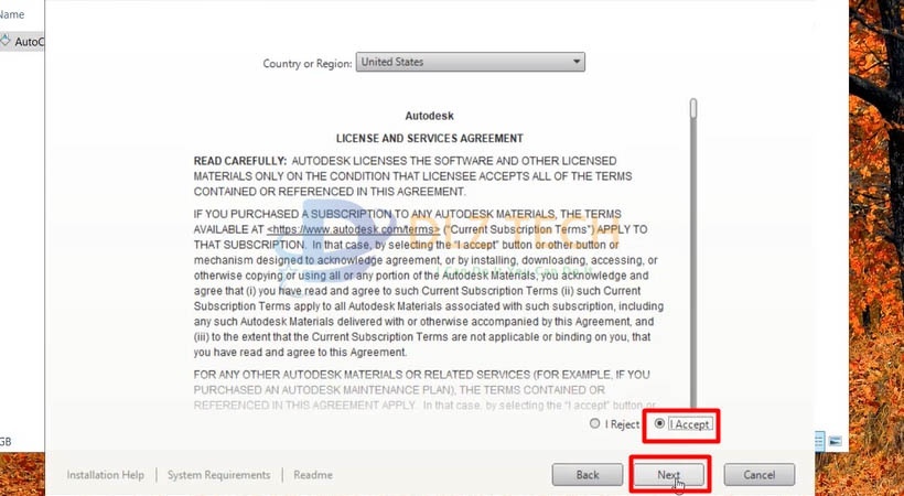 Chọn I Accept rồi chọn Next