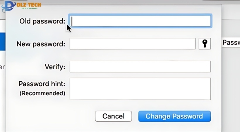 Nhập mật khẩu hiện tại và mật khẩu mới