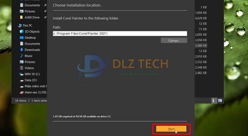 Cài Corel Painter 2021