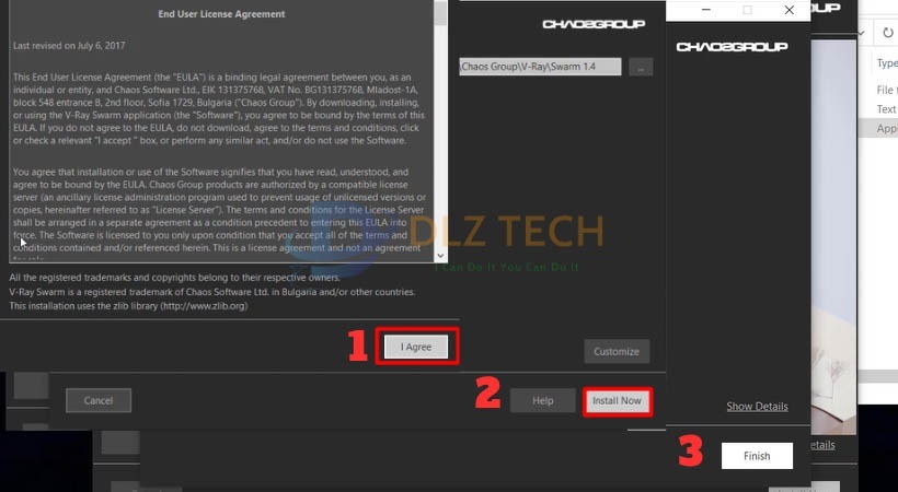 Làm từng bước theo như trên để cài Vray For revit 2015.