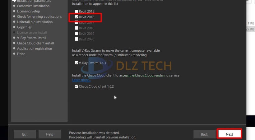 Tích chọn như hình sau đó chọn Next.