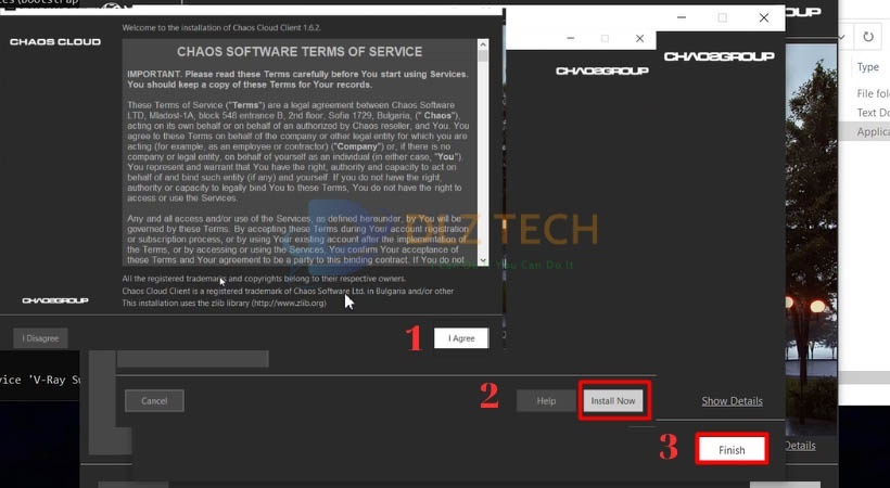 Tiếp tục chọn như hình để cài Vray For revit 2017.