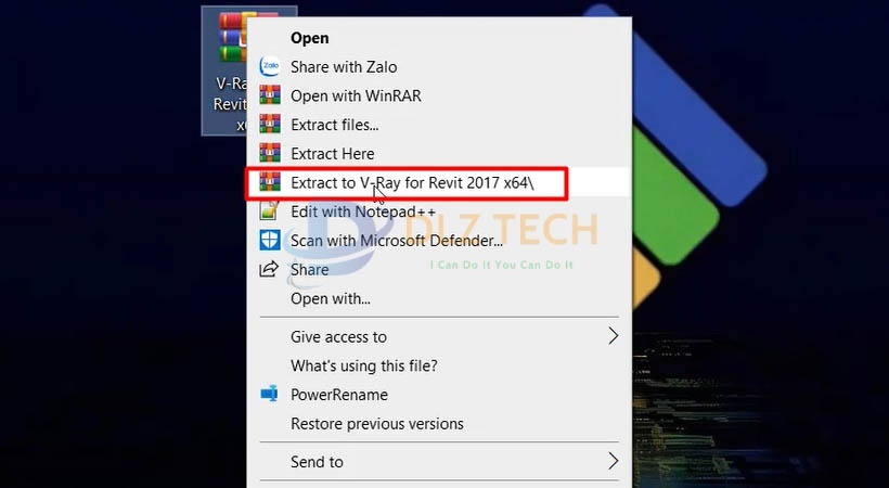 Giải nén file cài đặt phần mềm như hình.