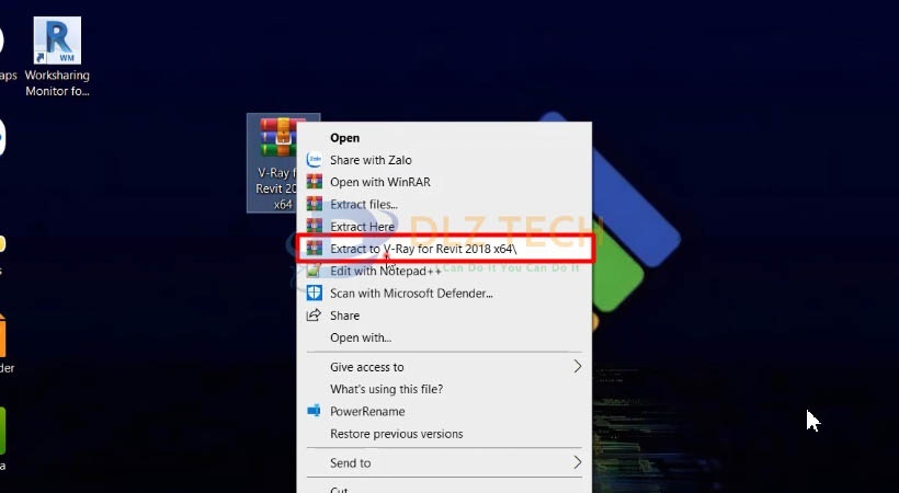 Giải nén file cài đặt phần mềm.