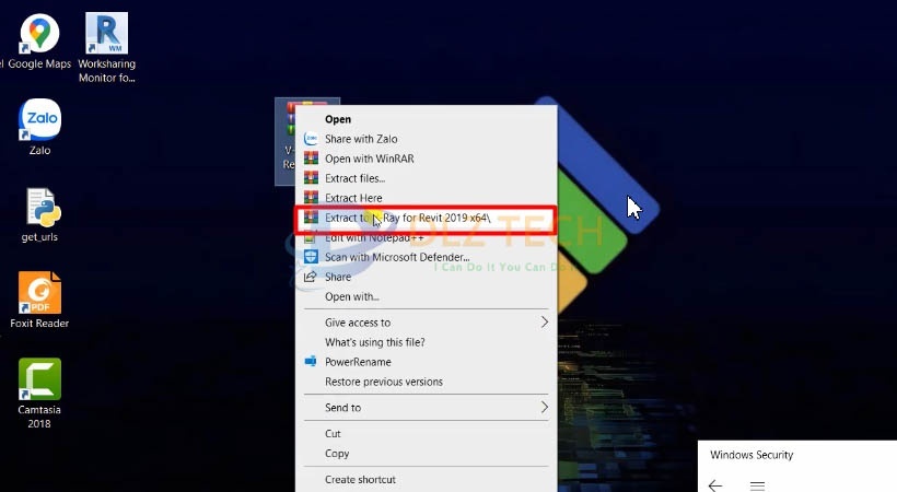 Giải nén file cài đặt như hình.