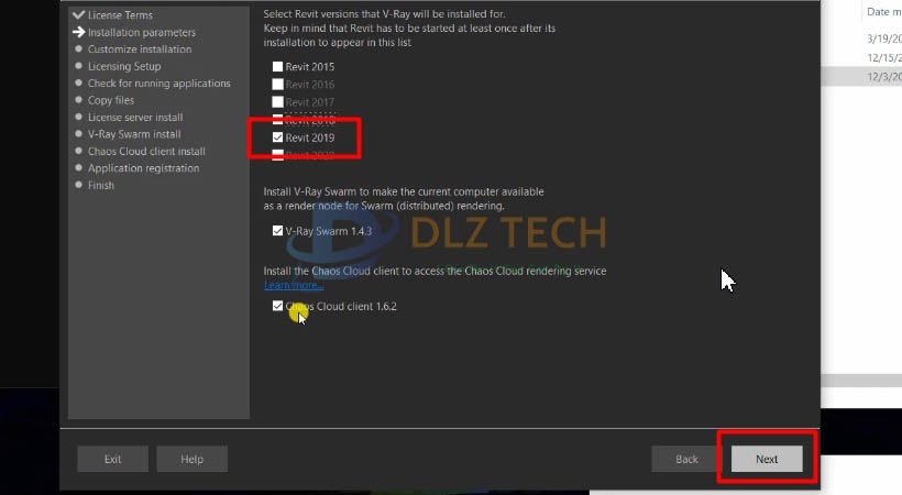 Tích chọn như hình sau đó chọn Next.