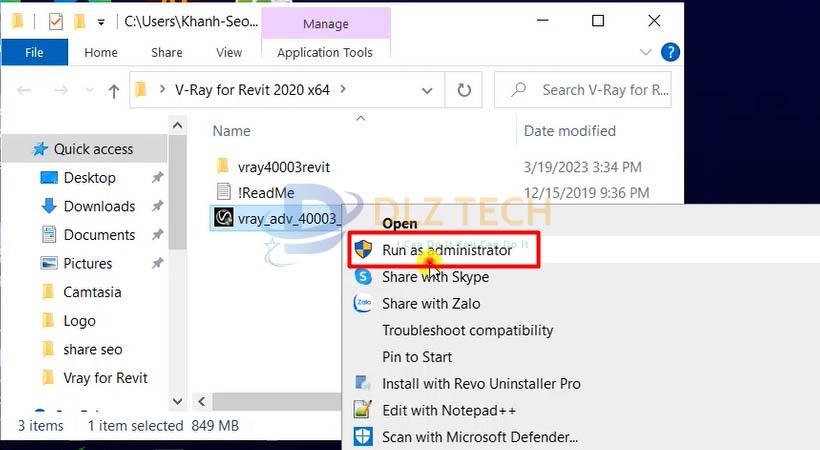 Hướng dẫn cài Vray For revit 2020