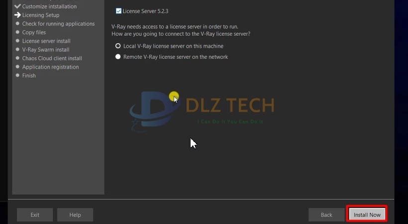 Tiến hành chọn Install Now.