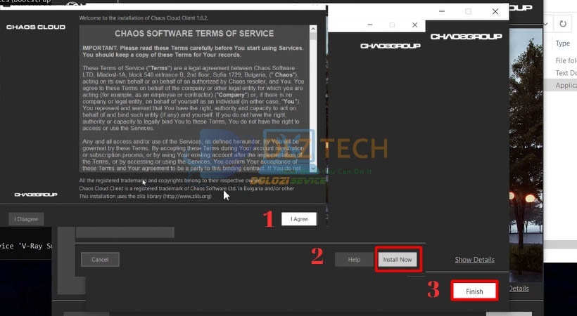 Tiếp tục chọn các bước trên để cài Vray For revit 2020.