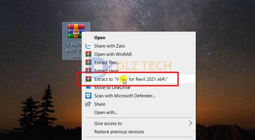 Giải nén file cài đặt như hình.