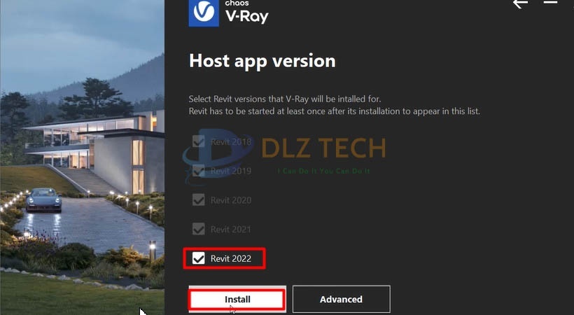 Tích chọn như hình sau đó chọn Install.