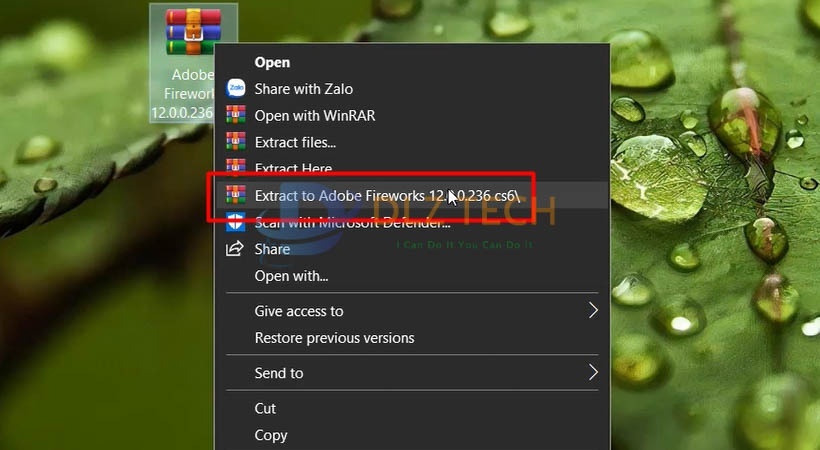 Cài Adobe Fireworks CS6