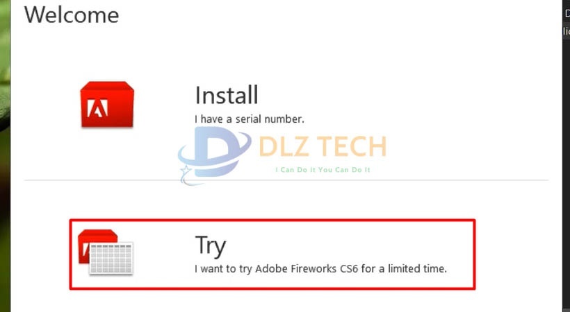 Cài Adobe Fireworks CS6