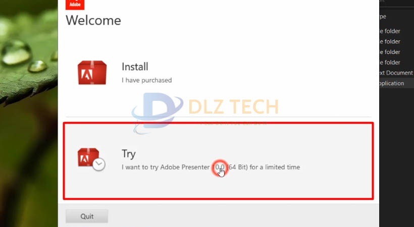Tiến hành chọn Try.