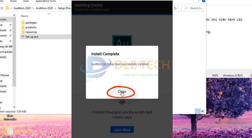 Hướng dẫn cài Audition 2020