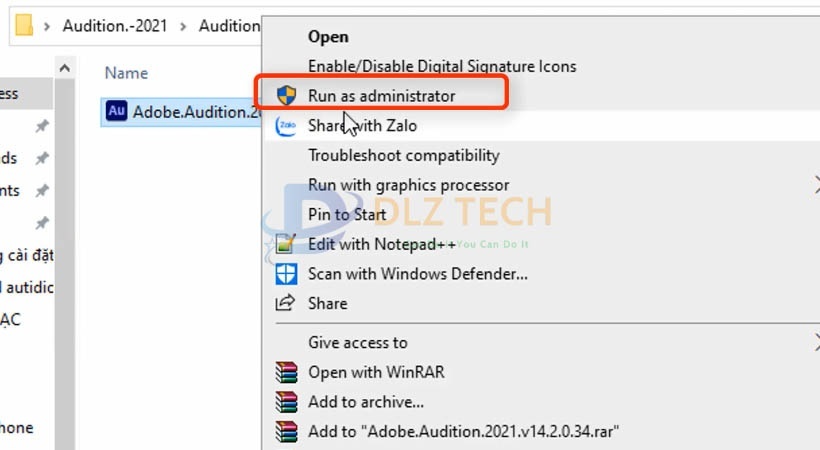 Khởi chạy file như hình.