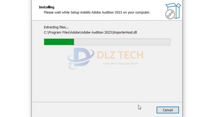 Đợi phần mềm được cài đặt.