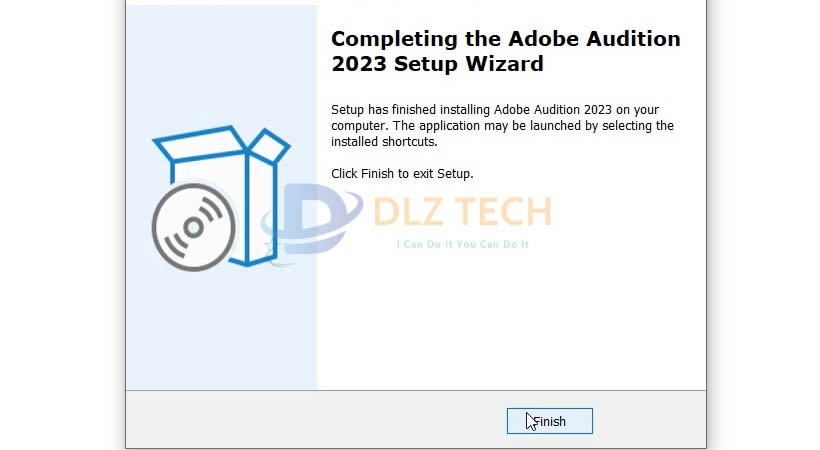 Chọn Finish. Hoàn thành cài đặt.