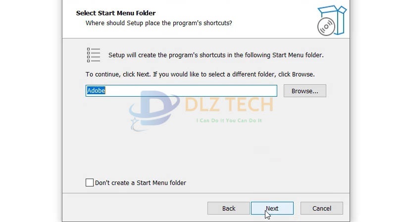 Chọn Next để tiếp tục cài đặt.