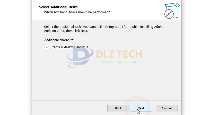 Tiếp tục chon Next để cài Audition 2023.