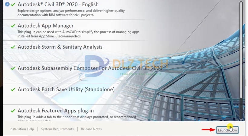 Cài Autodesk Civil 3D 2020