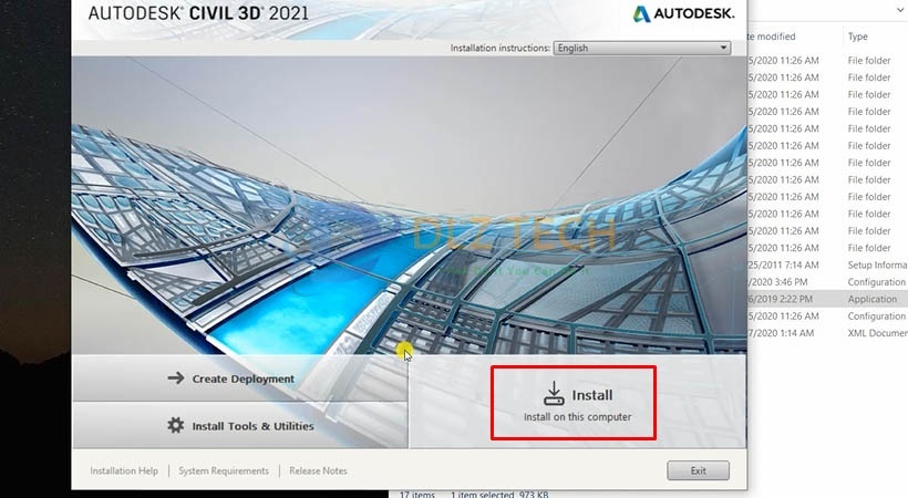 Cài Autodesk Civil 3D 2021