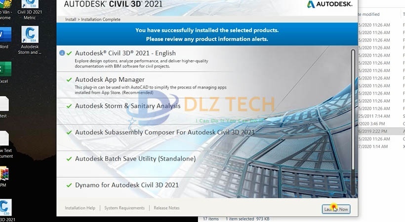 Cài Autodesk Civil 3D 2021