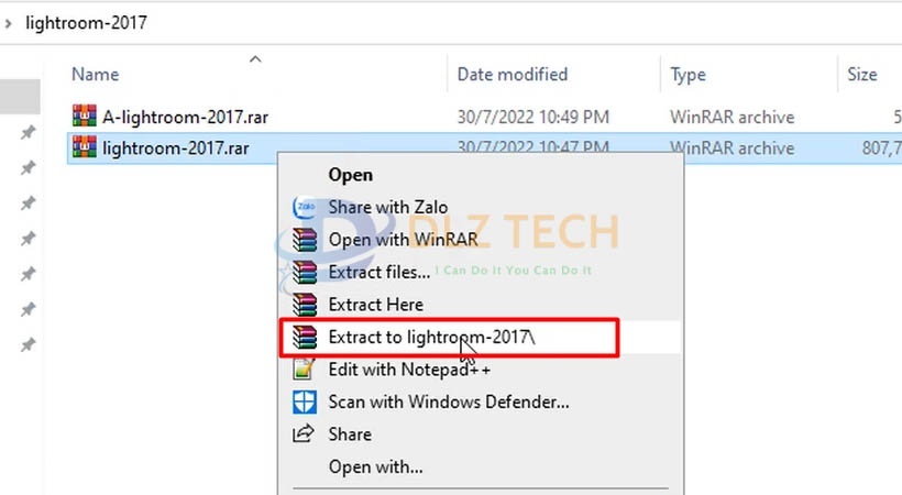 cài Lightroom 2017