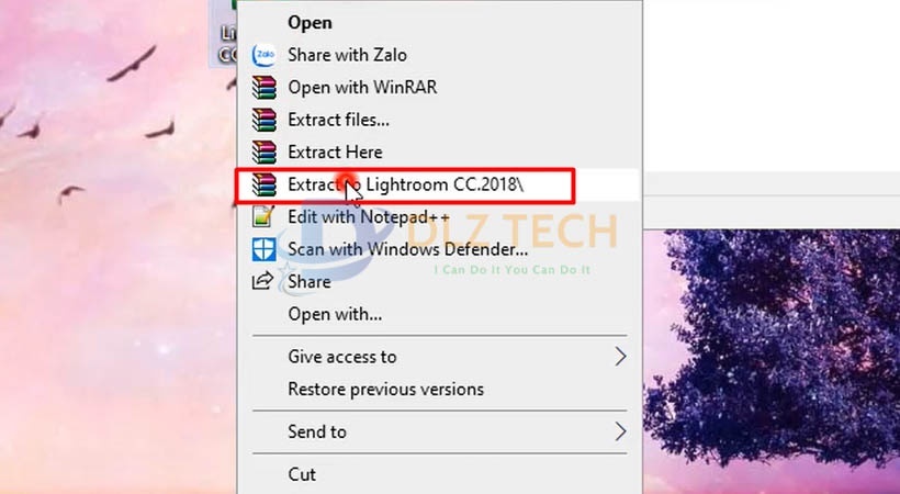 cài Lightroom 2018