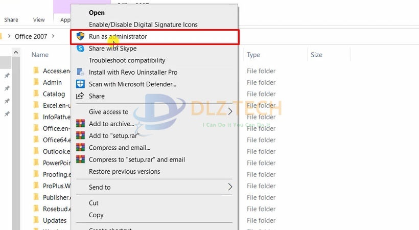 Khởi chạy file Set Up.