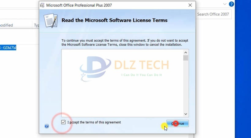 Chọn Accept sau đó chọn Continue.